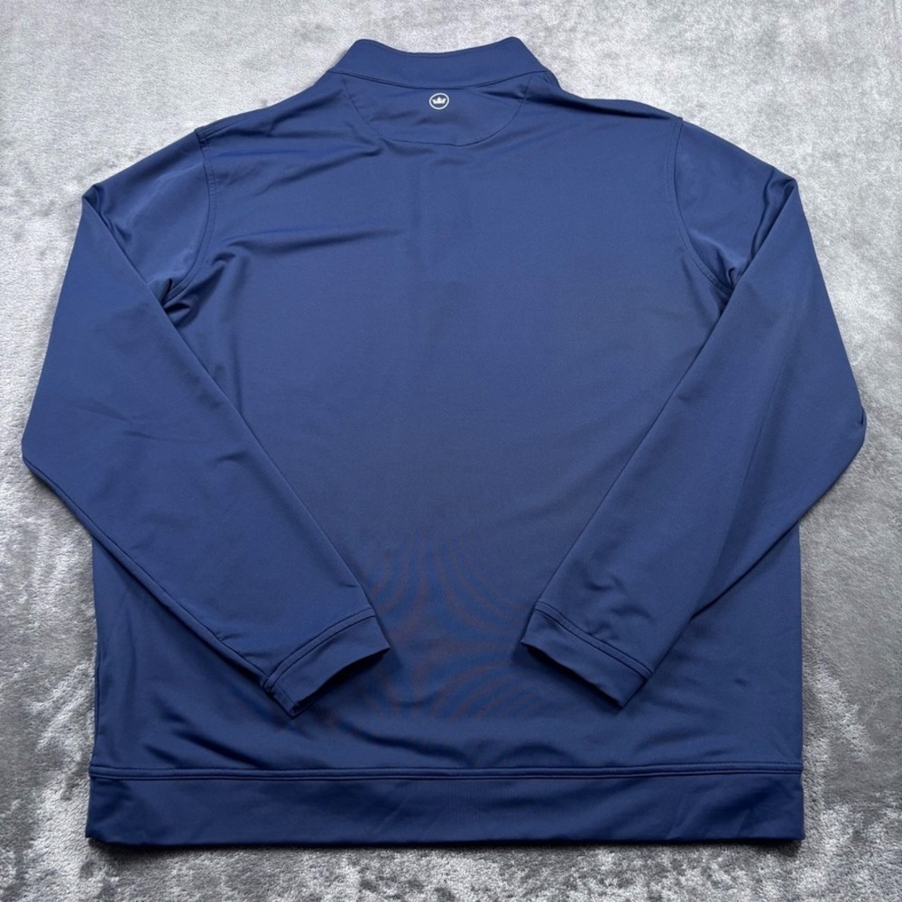 Peter Millar Pullover Mens 2XL Blue 1/4 Zip XXL Golf Crown Sport Perth Stretch - Picture 4 of 14